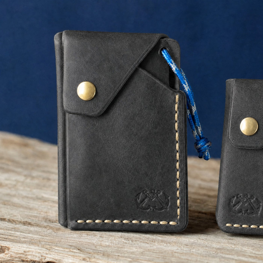 High Tide in Black Pueblo leather