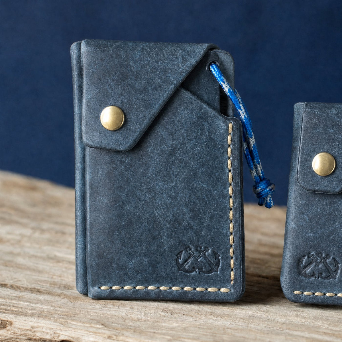 High Tide in Navy Pueblo leather
