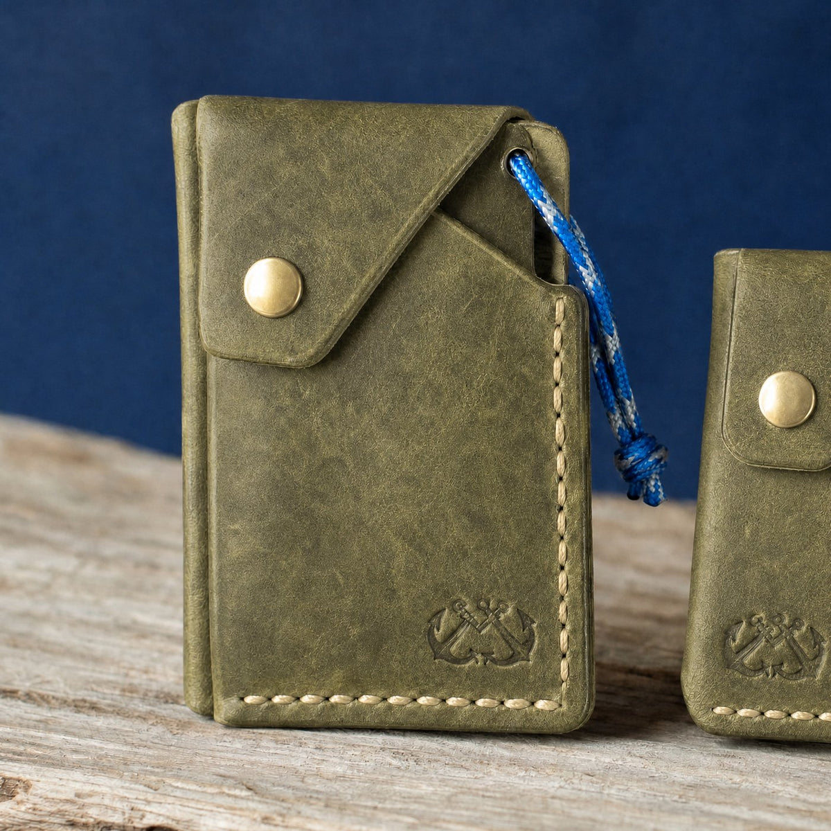 High Tide in Olive Pueblo leather