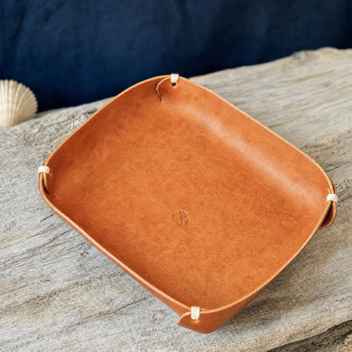 The Stowaway in Cognac Pueblo leather